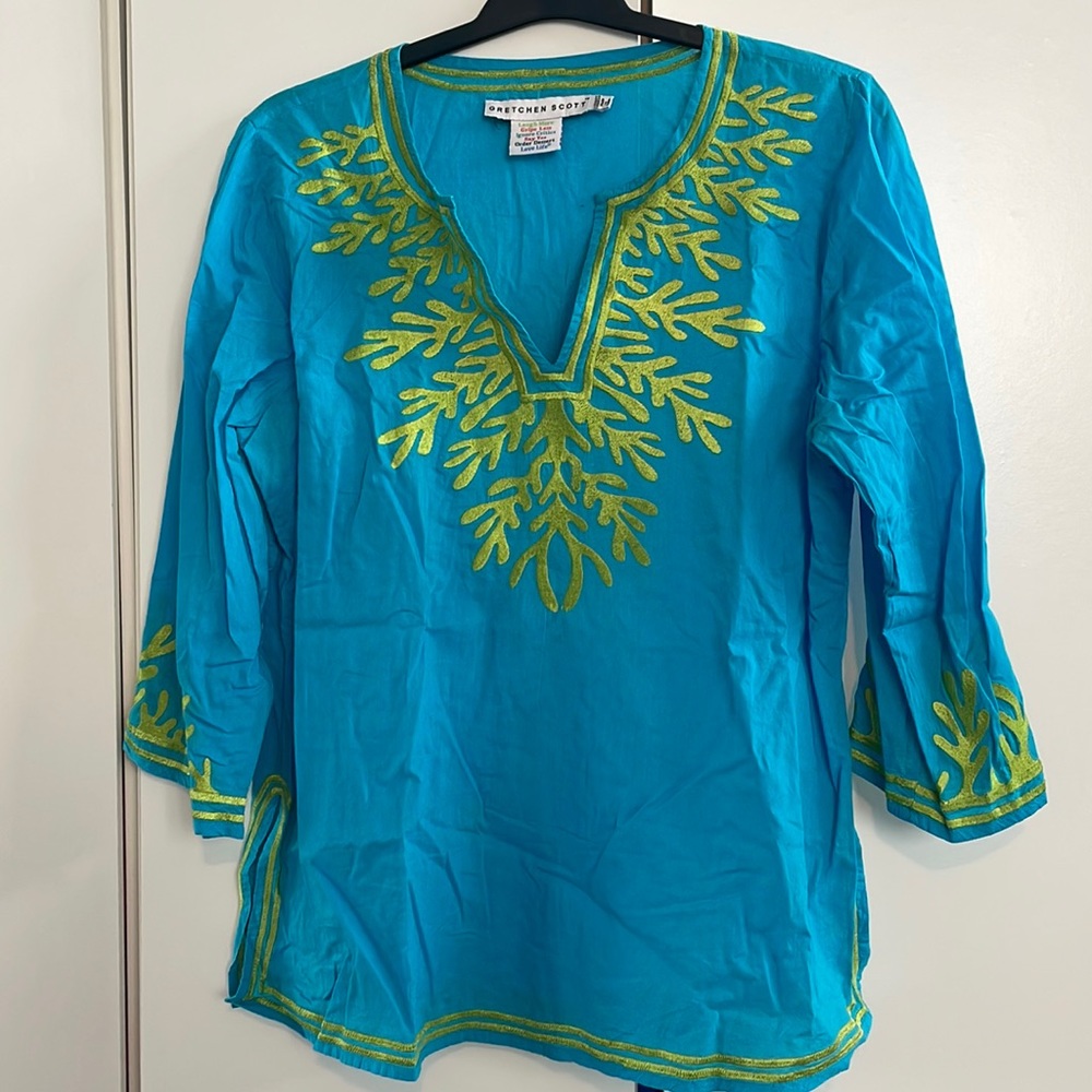 Gretchen Scott Designs Embroidered Tunic Goddess (XXL)